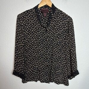 Vintage April Cornell‎ by Cornell Trading Floral Blouse